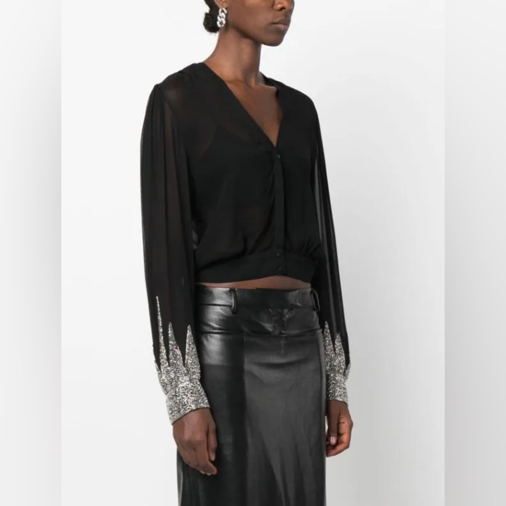 Forte Forte Enchanted Embroidery Shirt - Beaded Blouse